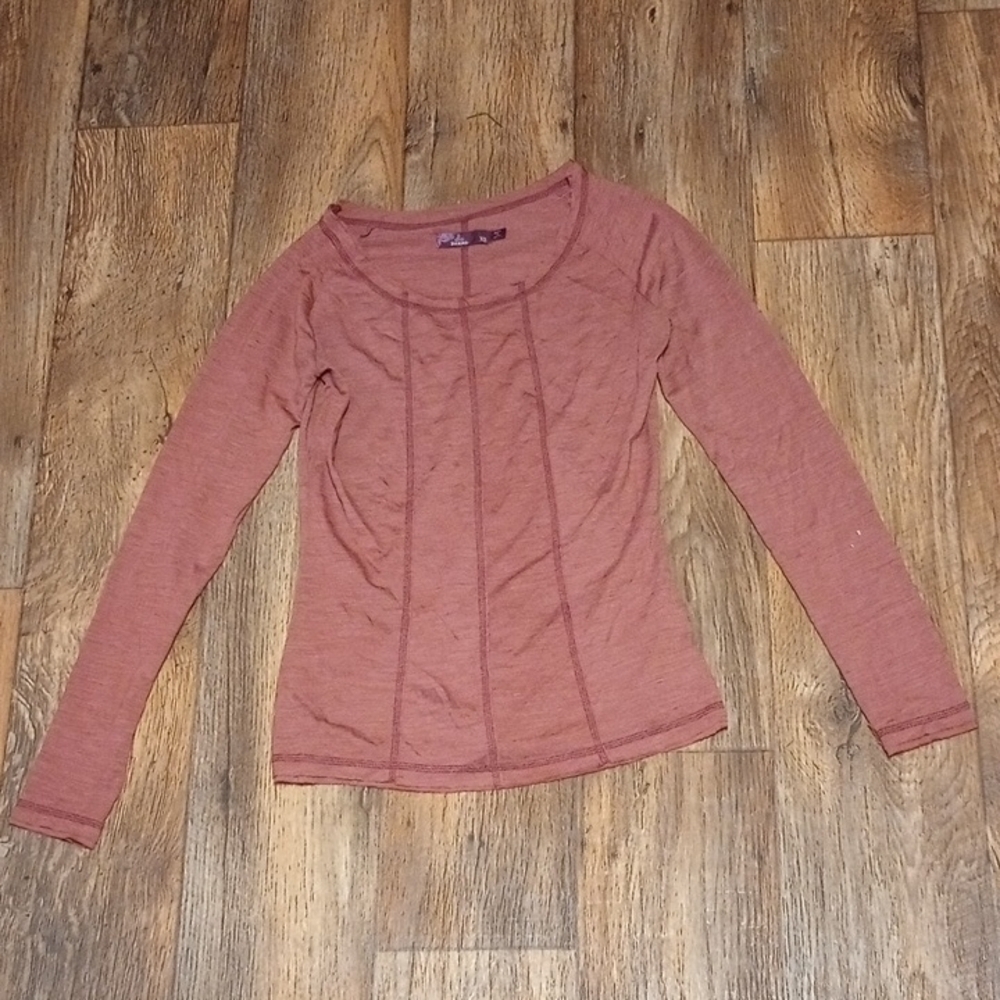 Prana Women's Long Sleeve Top in Rosewood - Picture 2 of 7